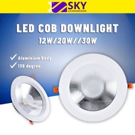 Led Cob Downlight Aluminium12W/20W//30W LED Recessed Round Panel Light Downlight Ceiling Light