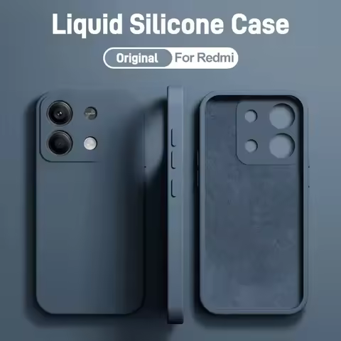 Redmi Note 13 Case Original Liquid Silicone Phone Case For Xiaomi Redmi Note 13 Note13 Pro Note13Pro