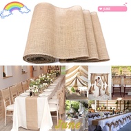 JUNE1 Table Runner For Christmas Burlap Hessian Natural Jute Burlap Chair Sashes