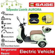 Ready Saige Sepeda Listrik AURORA Electric Bike Aurora Series terbaru