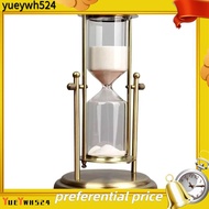 [yueywh524]New 30 Min Rotating Crown Hourglass Timer Advanced Metal Desktop Glass Quicksand