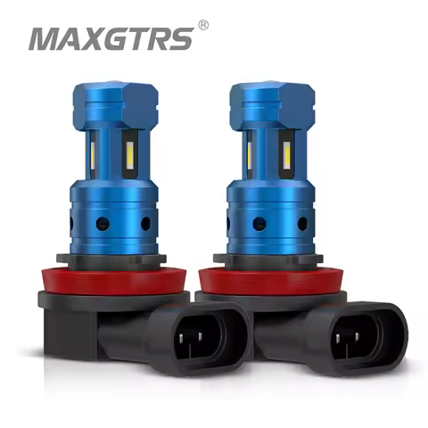 2X H11 LED Fog Light Bulbs H8 H9 H16 JP 9005 9006 LED CSP 6000k White/3000k Golden Yellow 12V DRL Ca