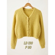 Thick Yellow Cardigan