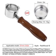 51mm Bottomless Coffee Portafilter With 2 Cups Basket for Homix Hibrew h11 Oster Cecotec Phico Braye
