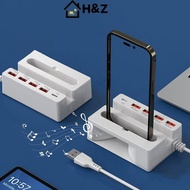 H&Z 3in1 USB Type-C Phone Holder Stand Stand Braet With Speaker PD Fast Charging Power Adapter For P