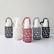 Hand Sanitizer Holder Bag Charm Knit - Net (S) Grey Shades