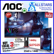 (ALLSTARS : We are Back / Monitor Promo) AOC Q27G2S 27 inch QHD 2K IPS Monitor (Warranty 3years on-s