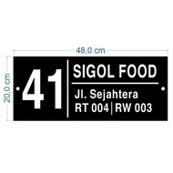 Custom Size House Number Plate House Number Plate