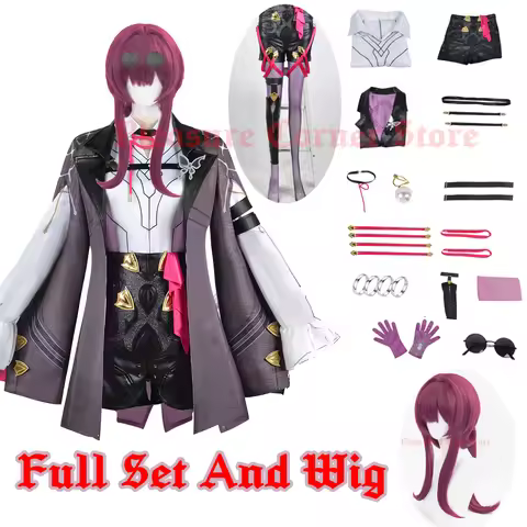 Honkai Star Rail Game Kafka Cosplay Costume Embroidery Version Full Set Kafka Cosplay Wig Cosplay Co