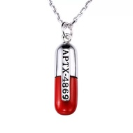 Anime Merchandise Detective Conan creds Necklace Ai Haiyuan APTX4869 Capsule Pendant