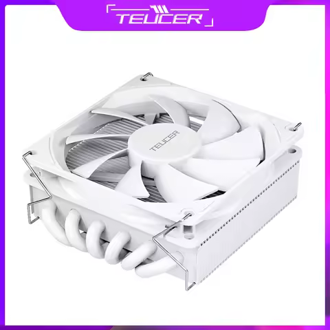 TEUCER 6 Heat Pipes Ultra Thin Heat Sink 45CM Low Profile CPU Cooler TDP 130W LGA1700/115X/2011/2066