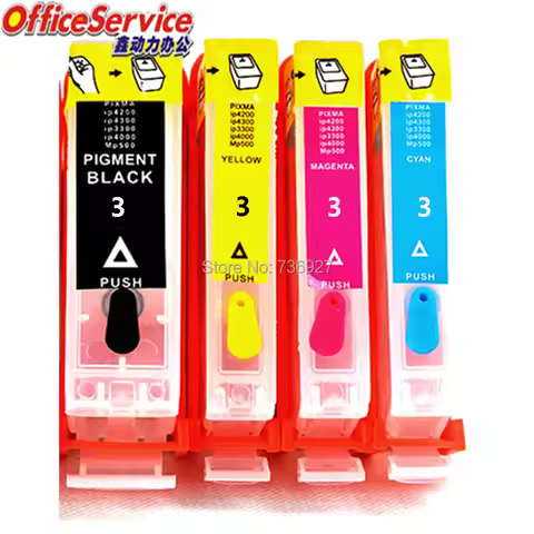 BCI3 BCI 6 PGI-3 Refillable ink Cartridge For Canon iP3000 iP4000 MP760 MP780 MP790 iP3100 S630 S520