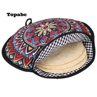 TOPABCS Tortilla Warmer Pouch, Microwavable 12 Inch Tortilla Keeper, Premium Insulated Heat Keeps Wa