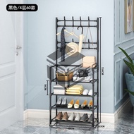 LODER 4 Tiers Hat Clothes bags Hanger Shoes Rack/Rak Pakaian/Besi Rak Baju/Rak Handbag/Bag Rack/Rak 