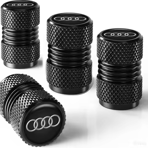 4Pcs Car Tire Valve Stem Caps Alloy Air Valve Dustproof Protection Cover For Audi A1 A3 A4 A5 A6 Q5 