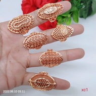 Xuping Titanium Copper Dubai Ring Accessories Jewelry Gold Plated Jewelry C23