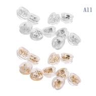 All Portable 10 Pcs Earring Back Earring Stopper Silicone  Clutch Earring Pad