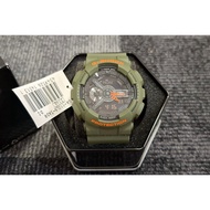 CASIO Original G-Shock GA-110LN-3 Olive Green Orange / GA110LN3