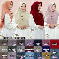 Qeysa Hijab /Jilbab Khimar Simpel Polos Bergo Qeysa 169 Nara