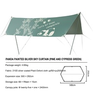 CAMEL CROWN Outdoor Exquisite Camping Square Canopy Tent กันสาดกันแดดเคลือบเงินแบบพกพา