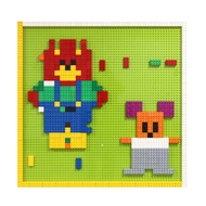 16*32 Dots 51*25.5cm Large Particle Building Blocks Baseplate compatible with Duplo Bricks Base Plat