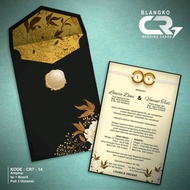 (25 PCS) CETAK UNDANGAN PERNIKAHAN CR7 14 AMPLOP HARD COVER