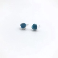 【原礦耳環】藍磷灰石