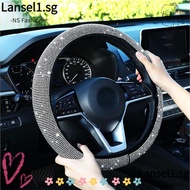 NS Car Steering Wheel Protector, Wear Resisting Non-Slip Crystal Diamond Steering Wheel Cover, Four 