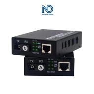 UT-King MediaConventer - 1/4x 10/100/1000T/TX to 1000Base-X / FX SM SX 20km RJ45 1/4 port {A/B pair}
