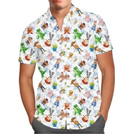 Toy Story Hawaiian Shirt Mens Women Short Sleeve Button Up Shirt Woody Buzz Lightyear Hawaiian Shirt