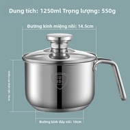 Mini Miniature 304 Stainless Steel Thickened Soup Pot Small Cooking Pot Instant Noodles Baby Complem
