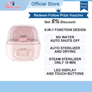 BABYSTEPS 6-in-1 Botol Sterilizer Baby Baby Pemanas Susu Susu Susu Botol Susu Pemanasan Botol Botol 