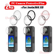 2PCS Camera Lens Film For Insta360 X5 X4 Air X3 PC Lens Guard Cover Protector For Insta360X5 Insta36