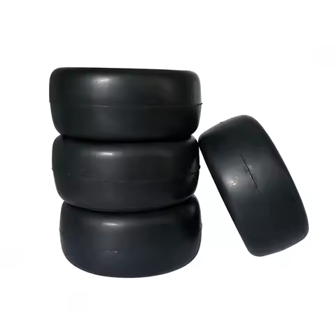 4pcs 65MM Rubber Tyre 1/10 Flat Racing Tire Hot Melt Tire For HSP Tamiya HPI Kyosho 94123 94122 TT02