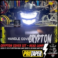 🔥💯 PROTAPER Crypton Head Lamp Led Cover Set LC135 LC 135 V1 V2 V3 V4 V5 V6 V7 Lampu Kepala Kripton C