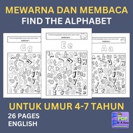 [PDF] Find 26 Alphabets & Color Alphabet Game For 4 To 7 Years Old