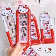 Kitty Four Grid PVC Card Holder, Idol Idol Idol Mini Card Holder, 4-pack Continuous Shooting Storage