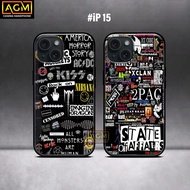 Case iphone 15 Latest Softcase Procamera - New Case Glossy casing hp iphone 15 [MOTIF-1] -AGM Case H