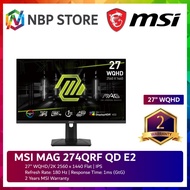 MSI MAG 274QRF QD E2 27" WQHD/2K 180Hz Flat Gaming Monitor