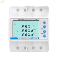 3 Phase WiFi Smart Energy Meter with Photovoltaic Monitoring Over Under Voltage