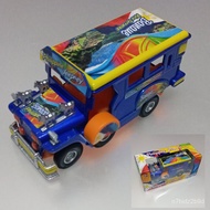 5 inch Miniature Philippine Jeepney Die-cast Metal Pull Back Action - Blue