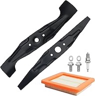 72511-VL0-S00 & 72531-VH7-000 &17211-Z8B-901 Air Filter Mower Blade Set Compatible with Honda 21" De