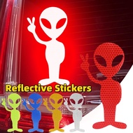 Reflective Car Stickers - Car Bumper Decorative Warning Stickers - for Car Night Driving Safety - Car Alien Strong Reflective Sticker - Reflective, Personalized