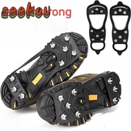 SEEKOV 1 Pair Ice Gripper Spike, Anti-Slip 5/8 Teeth Shoes Crampons,  Spike Universal Spike Grips Cl