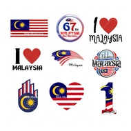 Merdeka 31August 1 tattoo sticker/ BUY 3 FREE 1