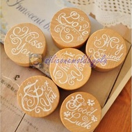 Stamp Circle Size 3 cm.