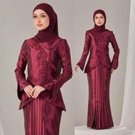 HIJABISTAHUB KALILA KURUNG Baju kurung mini plain shantung sulam manik baju raya 2026