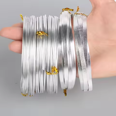 Silver Color Aluminum Wire 1mm 1.5mm 2mm 2.5mm 5mm Soft Metal Floristry Wire Jewelry Findings Making