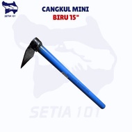 CANGKUL MINI BIRU 15" / 15" BLUE MINI HOE/ GARDENING MINI HOE/ CANGKUL KEBUN MINI