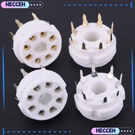 HECCEH 1Pcs Ceramic Tube Socket, DIY GZC8-Y GZC8-Y-2 Valve Base,  Octal Tin-Plated 8Pin K8A PCB Moun